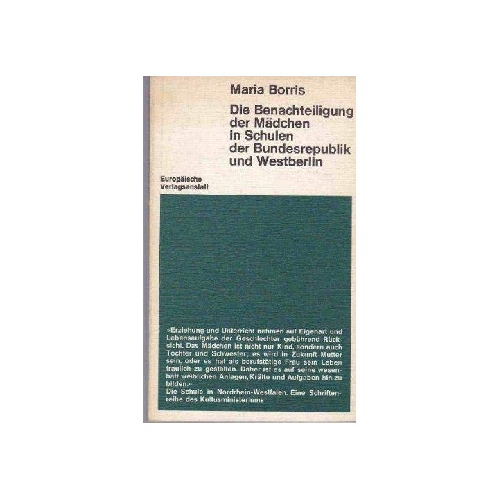 Die Benachteiligung der Mädchen in den Schulen der Bundesrepublik und Westberlin